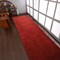 Edge Collections - 2'6'' x 12' - Red - Elegant Hand-Knotted Wool Runner Rug - 1 Piece